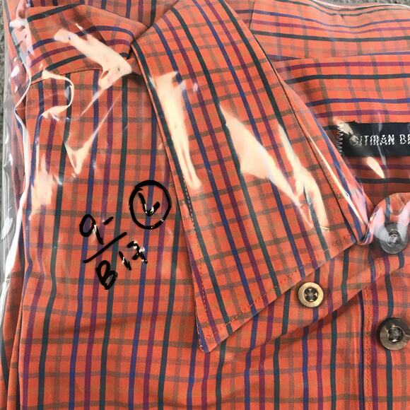 Gitman Bros Shirt Mens L Button Up Multicolor Plaid Pocket Check - Picture 9 of 9